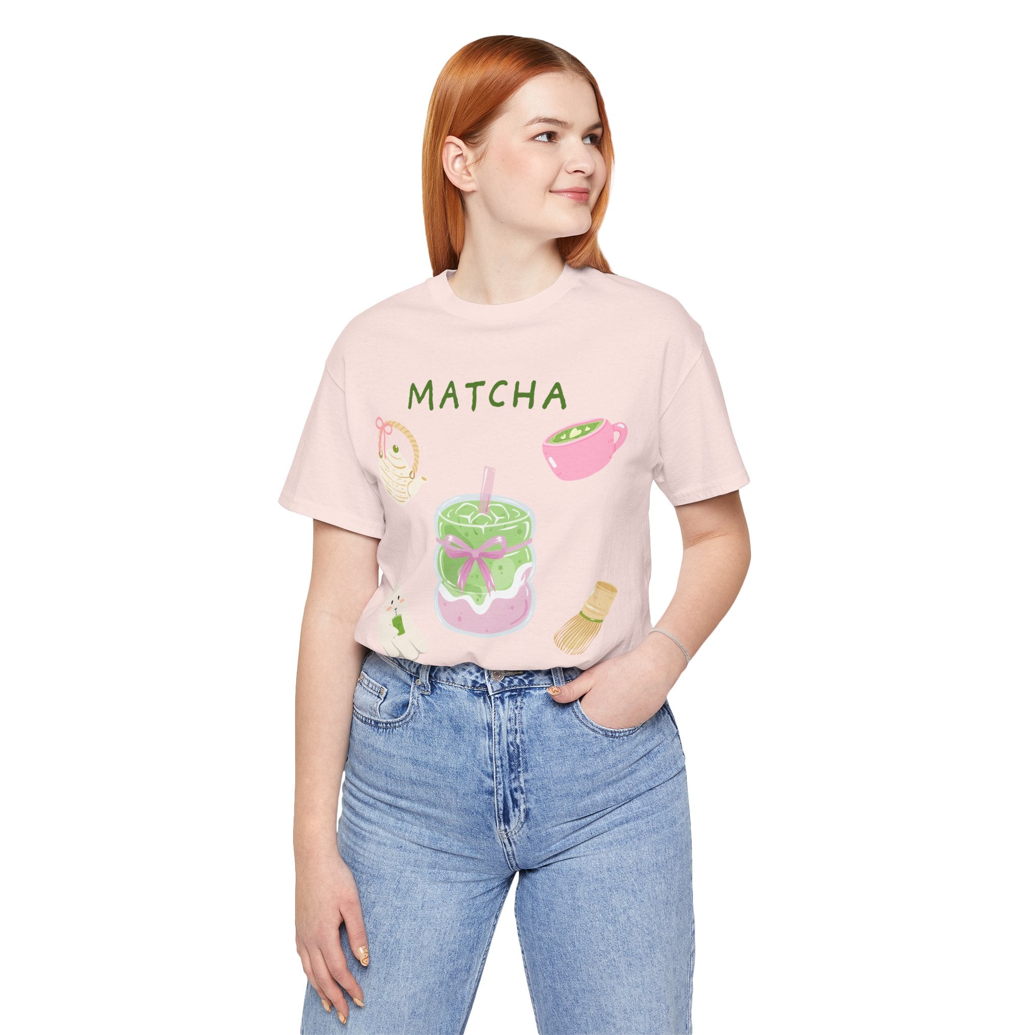 Matcha Girlie Tee — Cute Matcha Drink Graphic T-Shirt