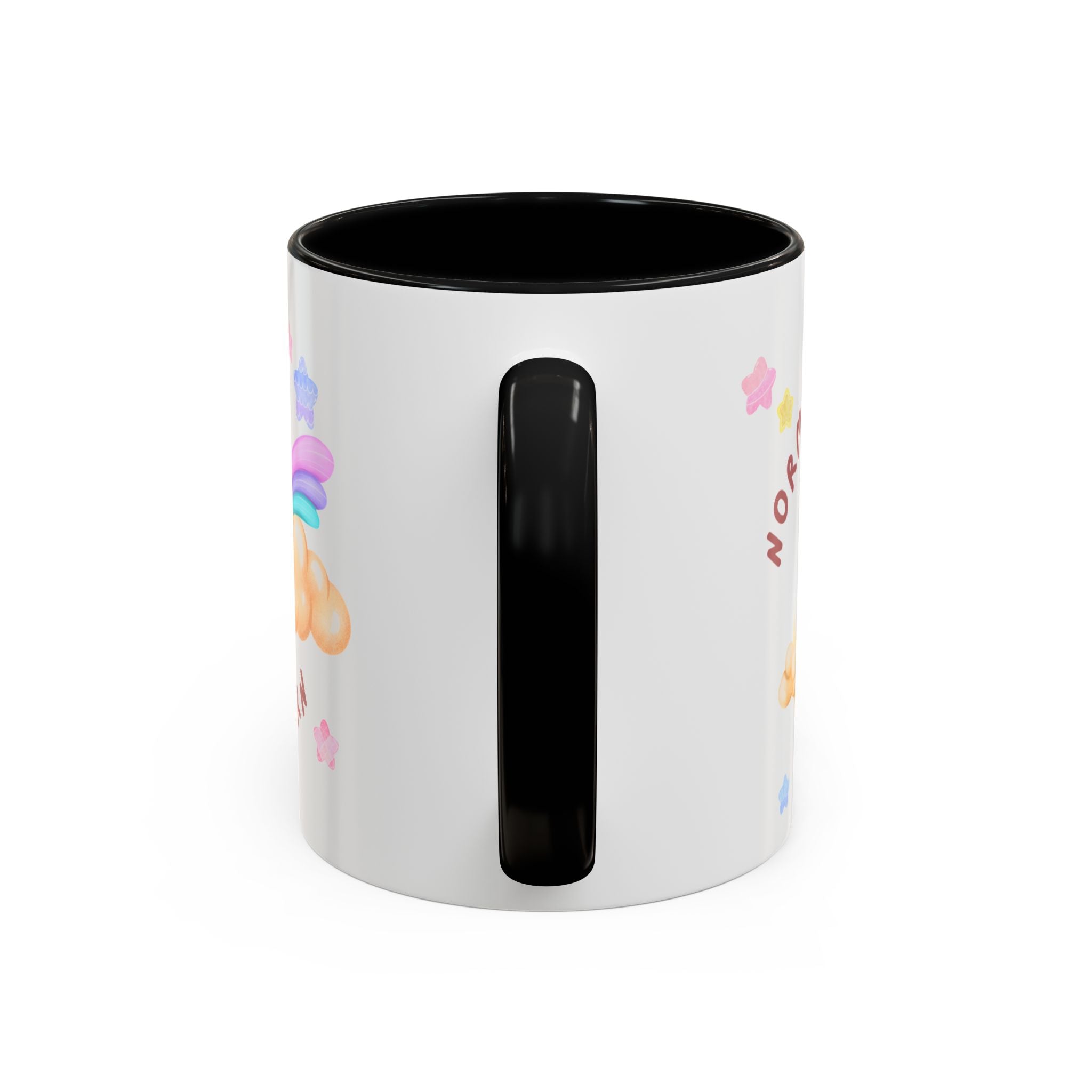 Unicorn Coffee Mug — "Be a Unicorn" Cute Rainbow Cloud Accent Mug