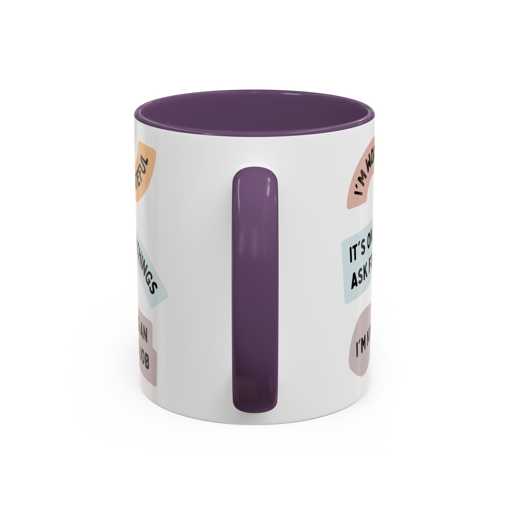 Affirmation Accent Coffee Mug – Positive Quote Inspirational Ceramic Mug (11/15oz)