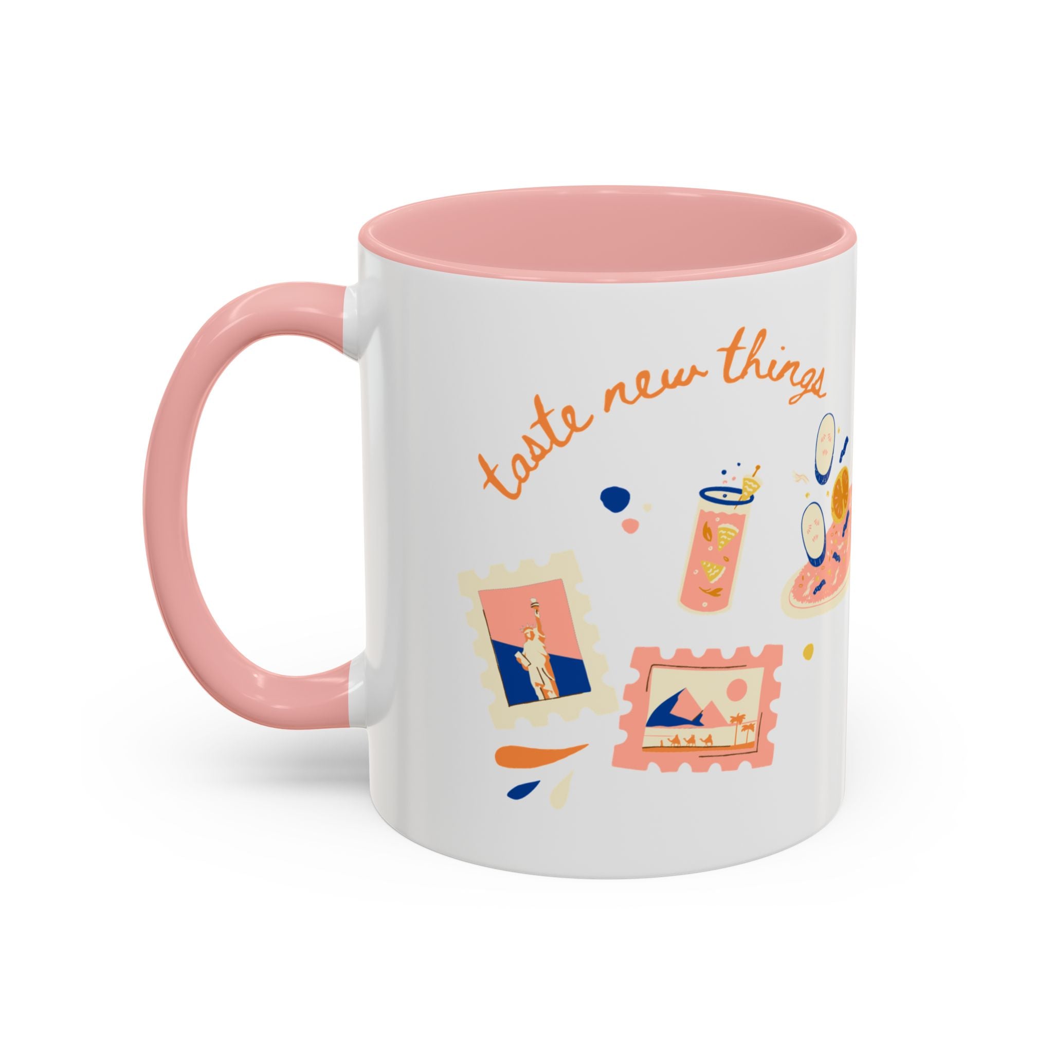 Travel Adventure Coffee Mug — "Discover New Places" Accent Mug (11/15 oz)