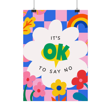 Its ok to say no-Poster