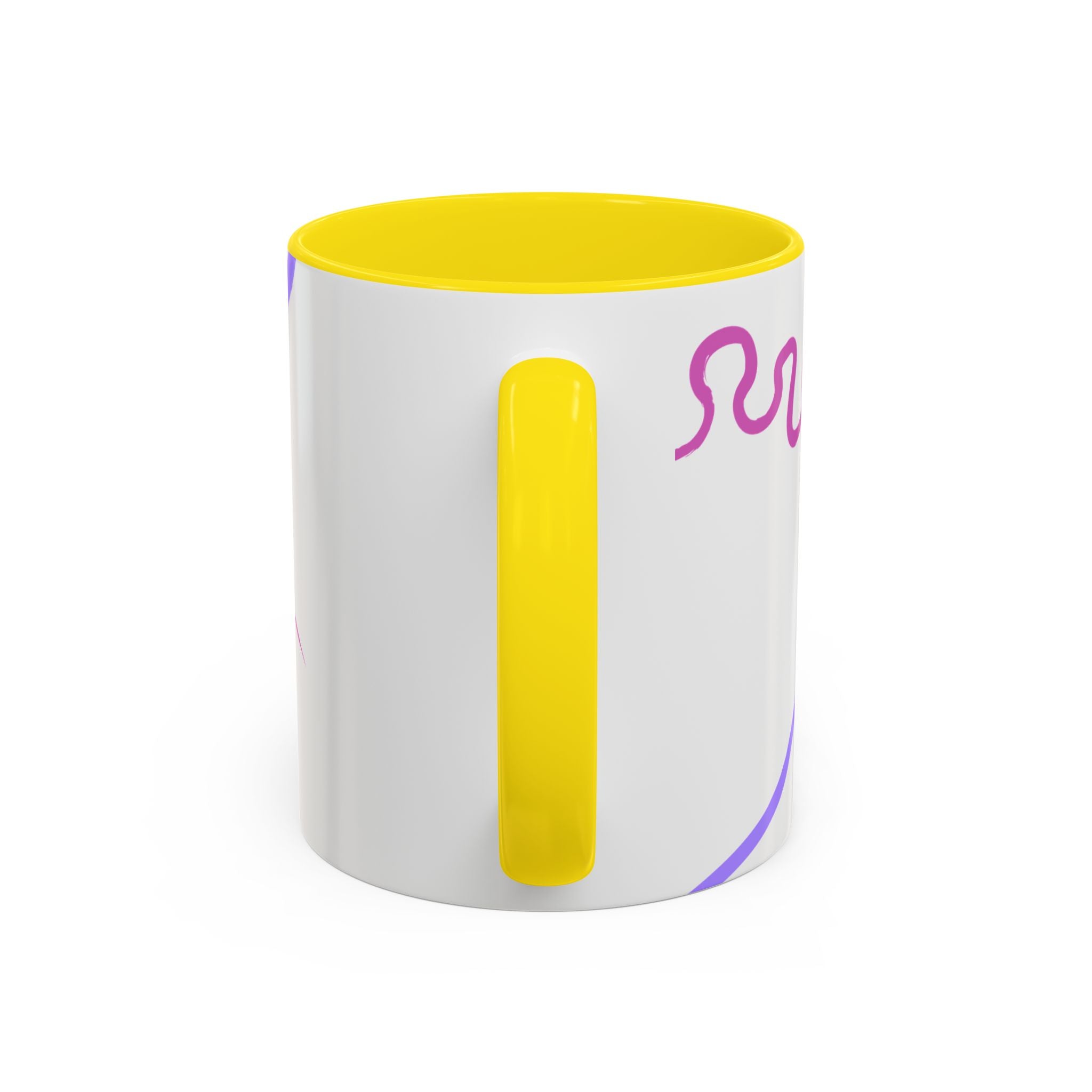 Accent Coffee Mug — 'Living My Best Life' Inspirational Ceramic Mug