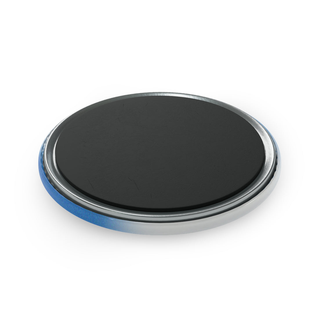 Inspirational Round Magnet — “Every day is a new chance” Blue Motivational Button Magnet