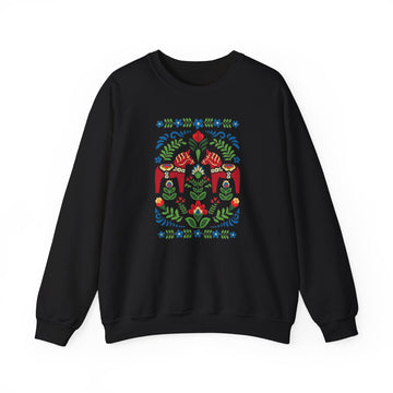 Folk Dala Horses Crewneck Sweatshirt