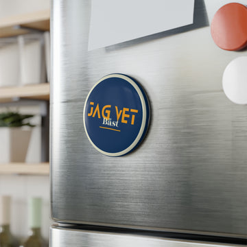 Button Magnet - "JAG VET Bäst" Swedish Quote Round Magnet (1 or 10 pcs)