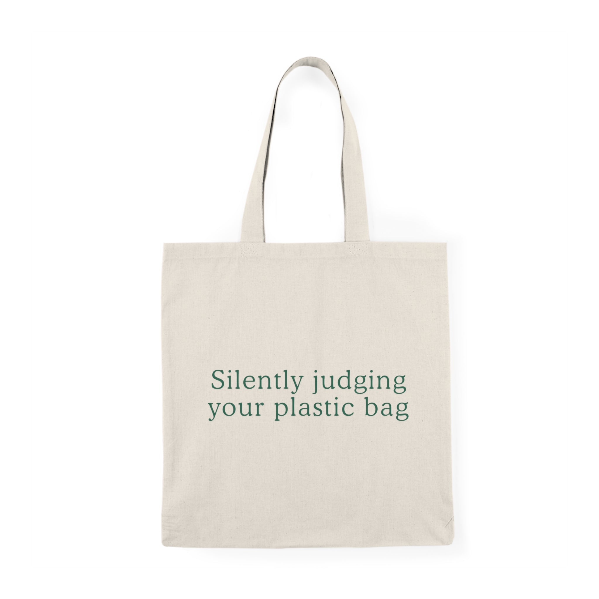 “Silently Judging Your Plastic Bag” Eco-Friendly Grocery Shopper