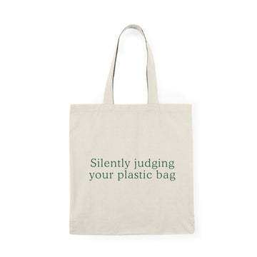 “Silently Judging Your Plastic Bag” Eco-Friendly Grocery Shopper