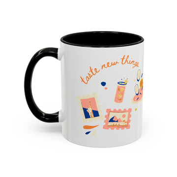 Travel Adventure Coffee Mug — "Discover New Places" Accent Mug (11/15 oz)