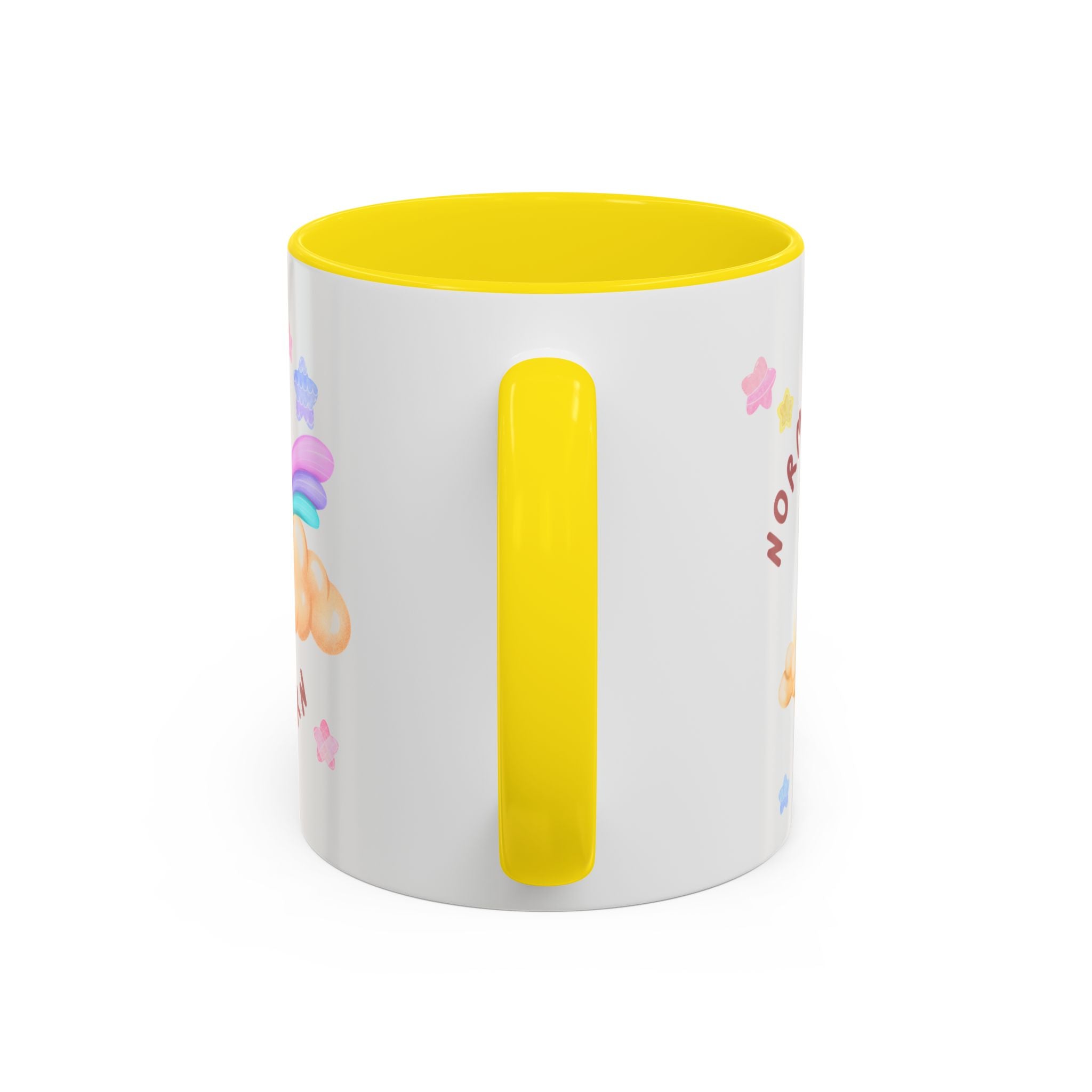 Unicorn Coffee Mug — "Be a Unicorn" Cute Rainbow Cloud Accent Mug
