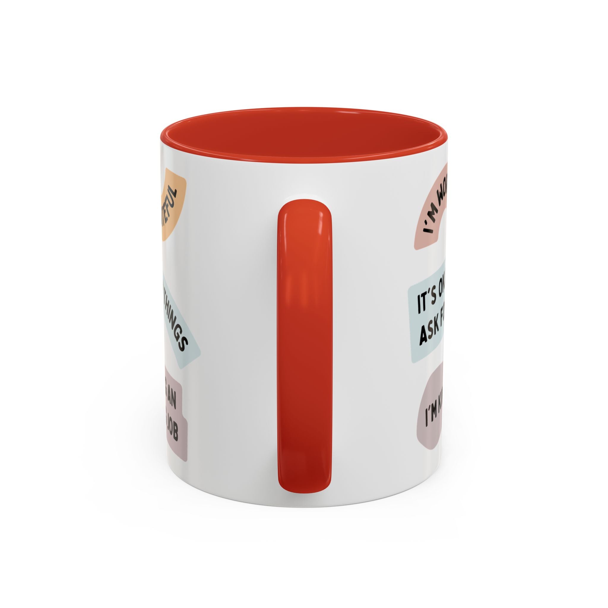 Affirmation Accent Coffee Mug – Positive Quote Inspirational Ceramic Mug (11/15oz)