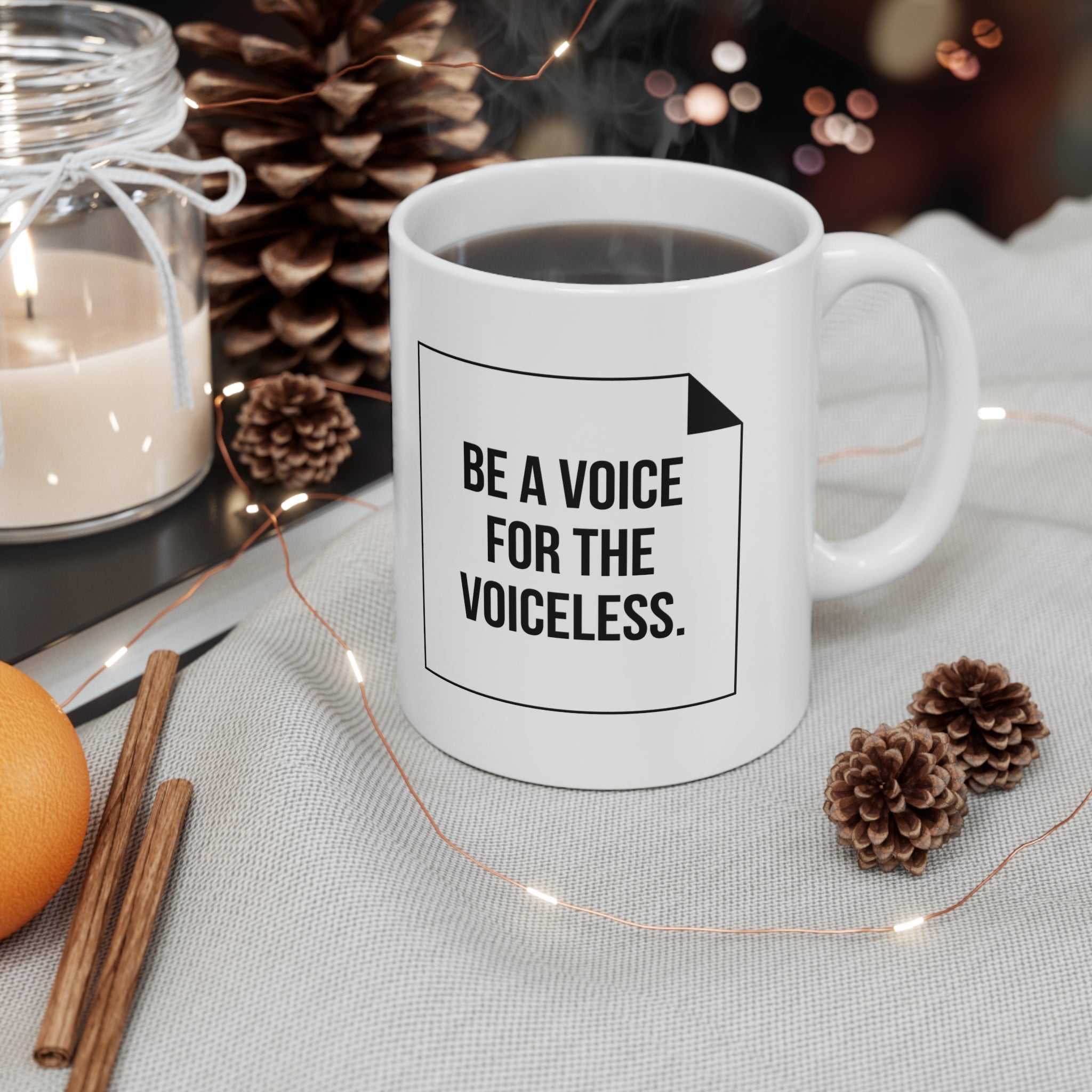 Make Yourself Heard Mug — Motivational Ceramic Coffee Cup (11oz & 15oz)