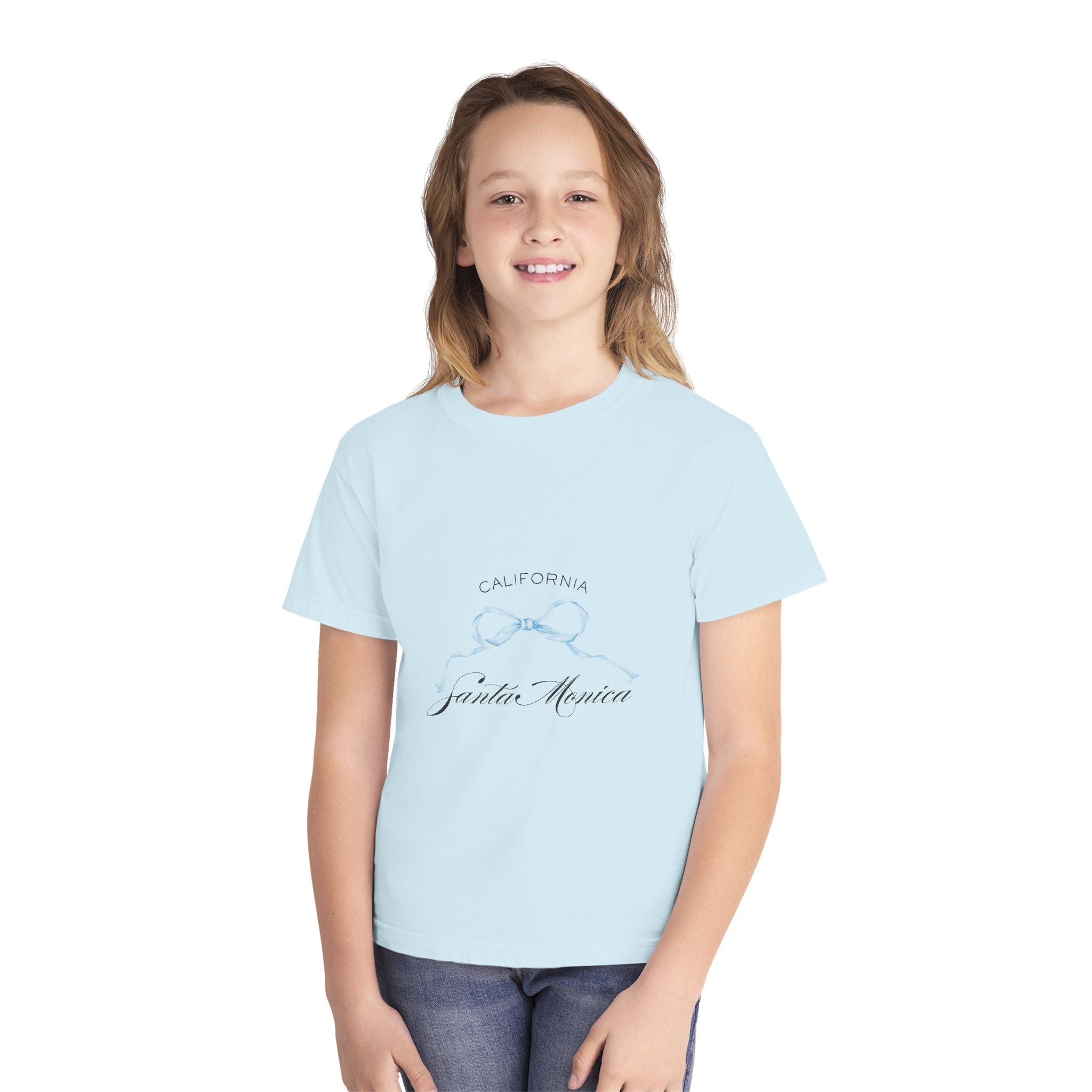 Santa Monica California Youth Tee — Coastal Wave Kids T-Shirt