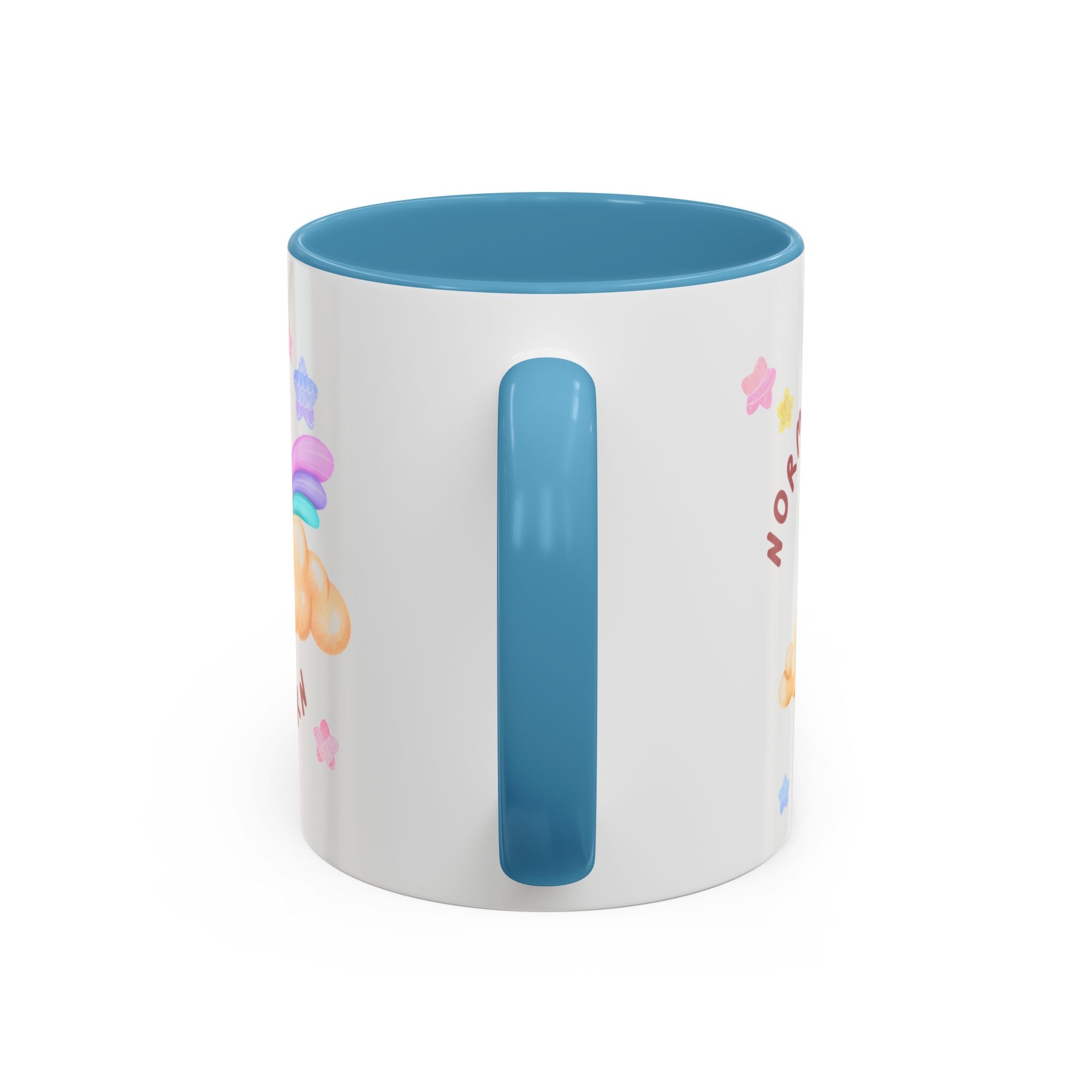 Unicorn Coffee Mug — "Be a Unicorn" Cute Rainbow Cloud Accent Mug