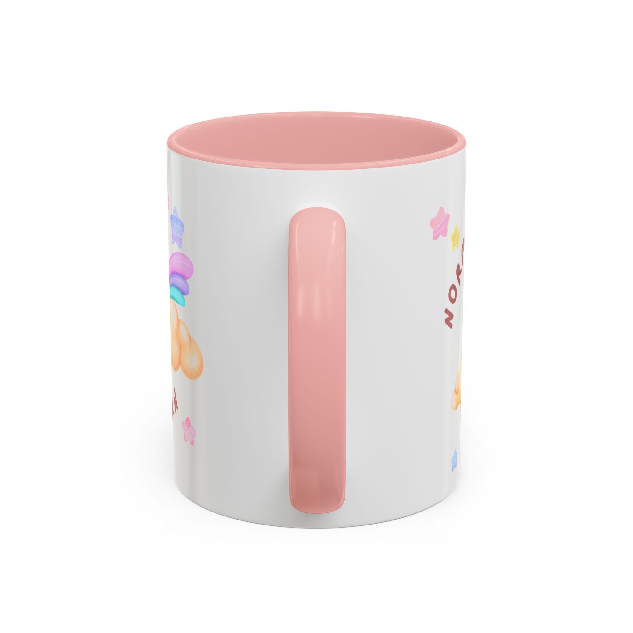 Unicorn Coffee Mug — "Be a Unicorn" Cute Rainbow Cloud Accent Mug