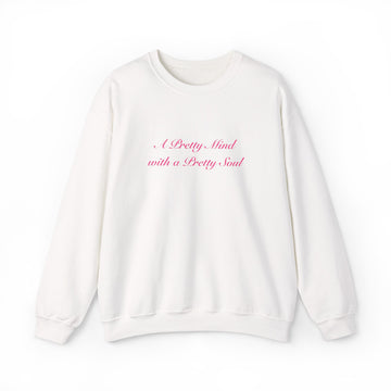 Crewneck Sweatshirt — Pretty Pink Script Comfort Pullover