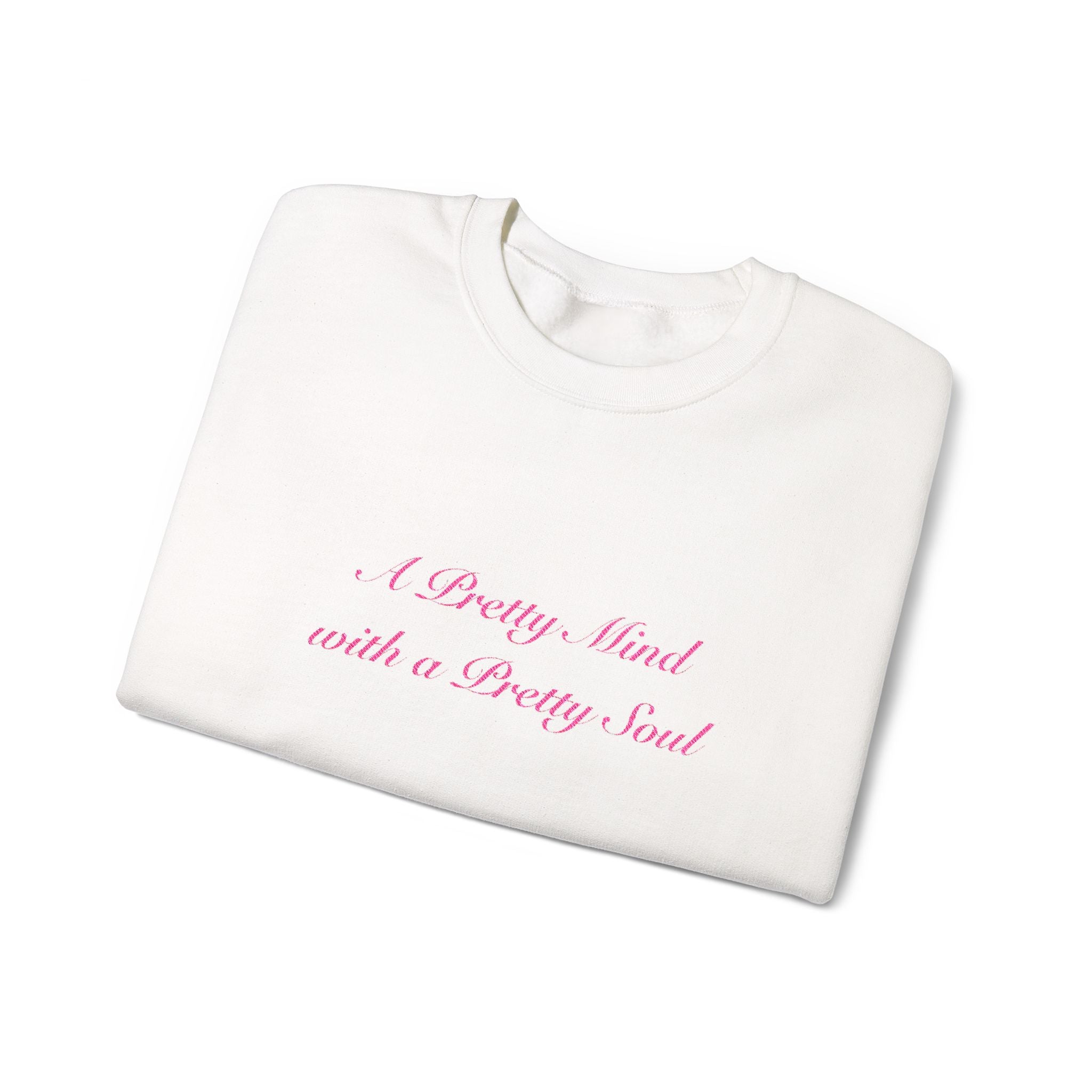Crewneck Sweatshirt — Pretty Pink Script Comfort Pullover