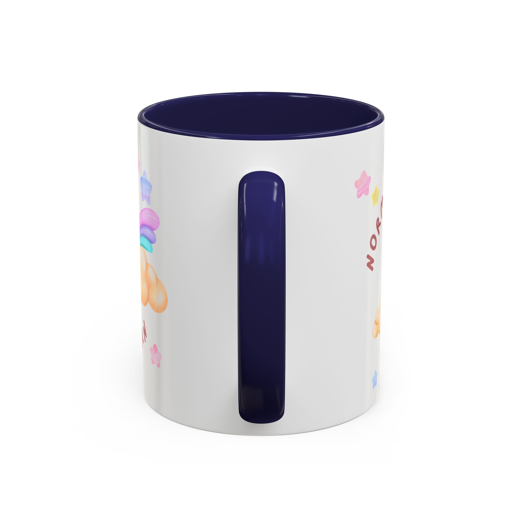 Unicorn Coffee Mug — "Be a Unicorn" Cute Rainbow Cloud Accent Mug
