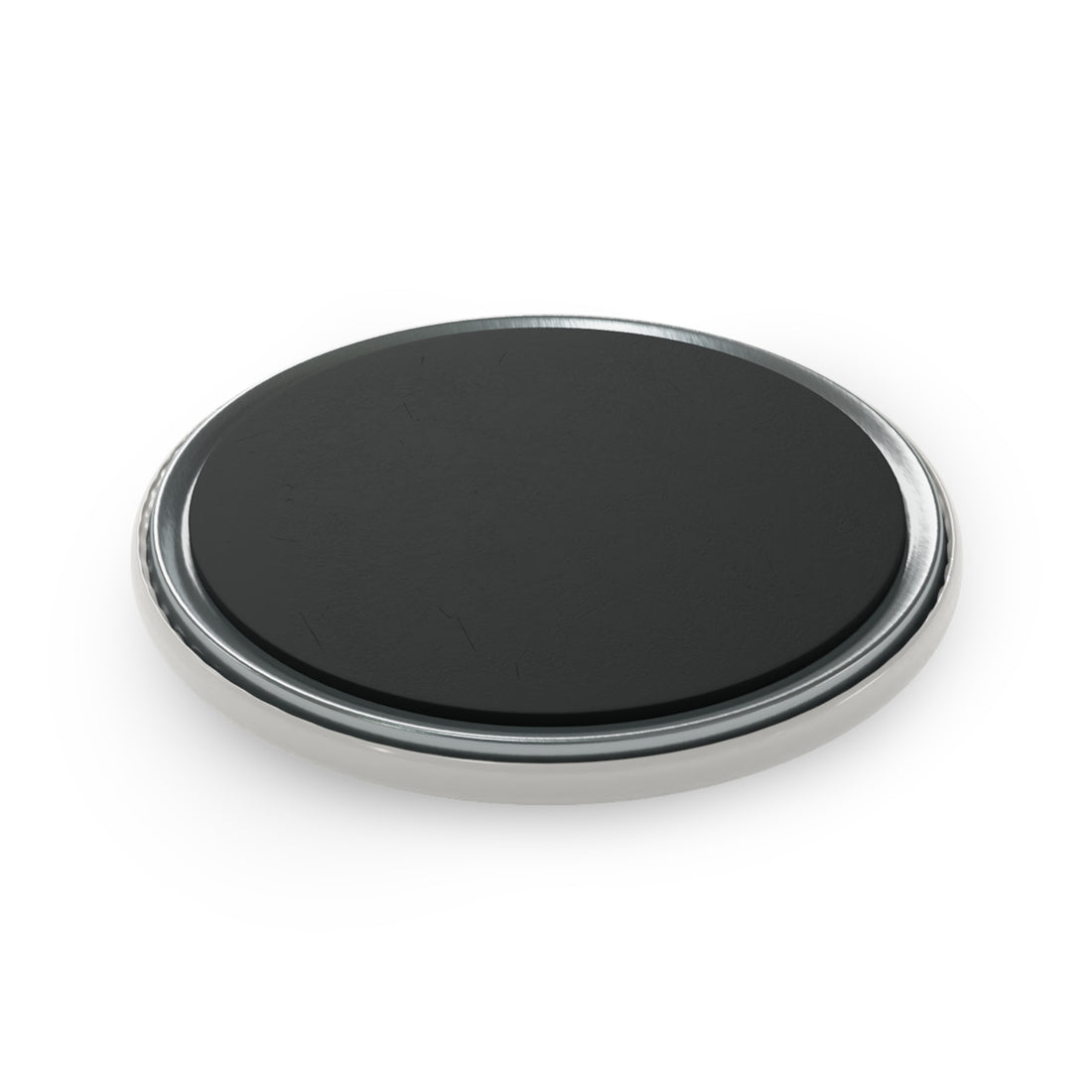 POWER Round Button Magnet — Bold Distressed Typography Fridge Magnet