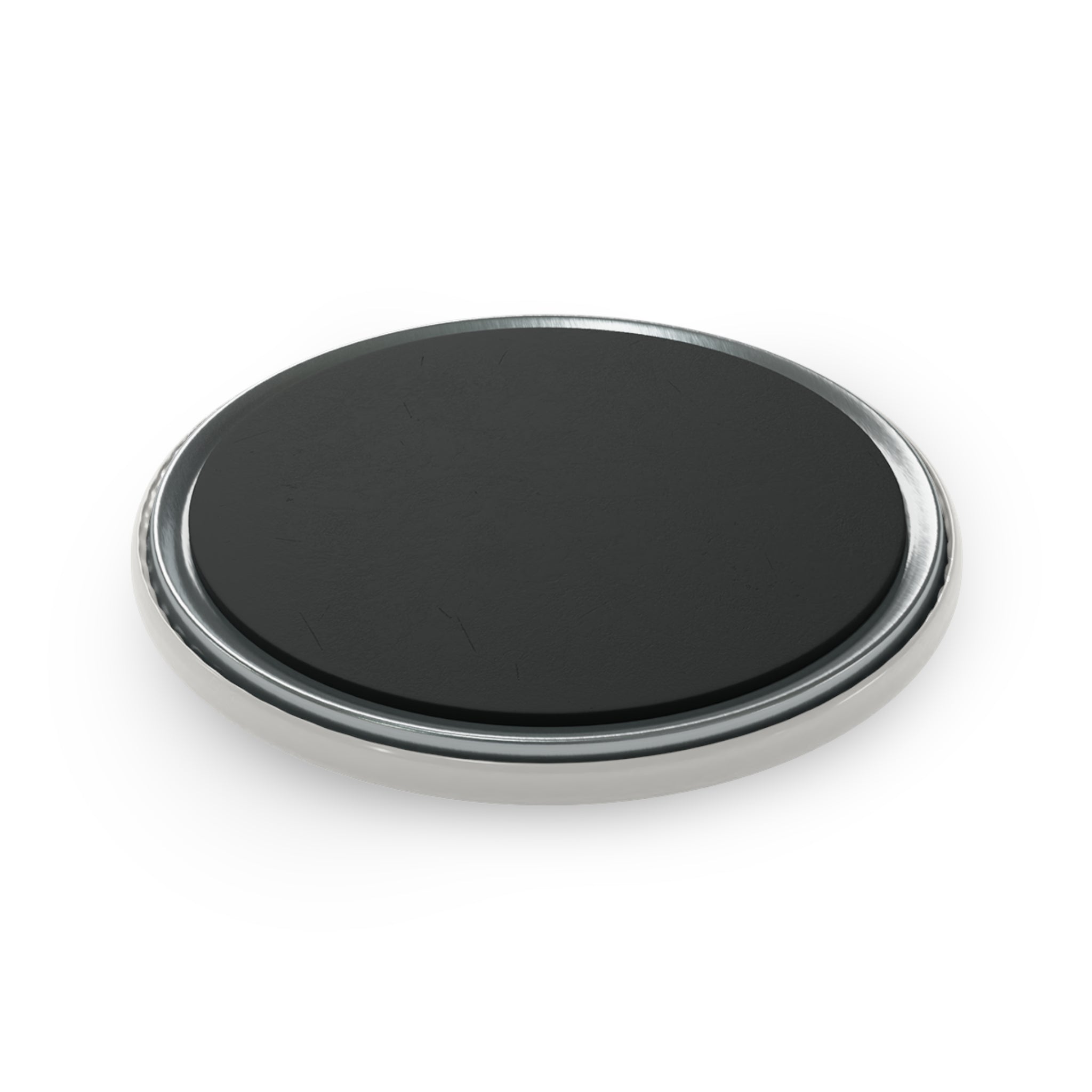 POWER Round Button Magnet — Bold Distressed Typography Fridge Magnet