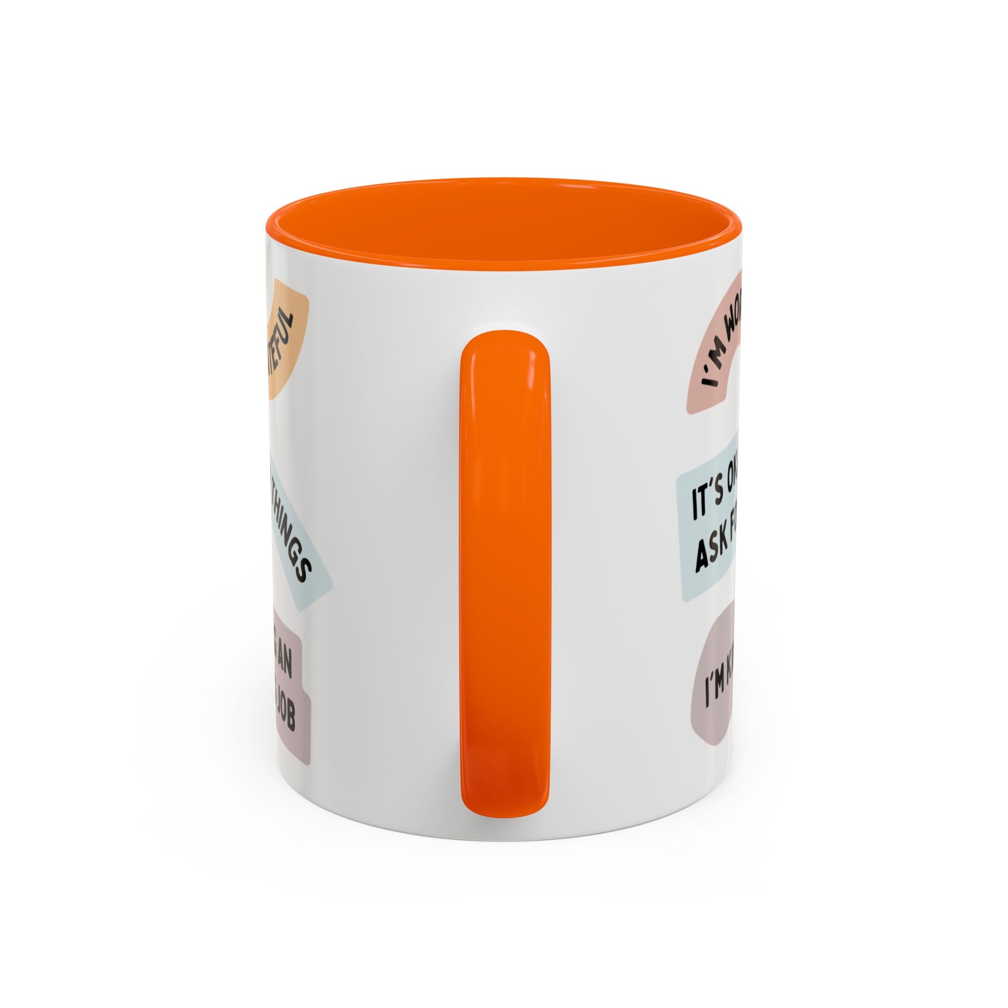 Affirmation Accent Coffee Mug – Positive Quote Inspirational Ceramic Mug (11/15oz)