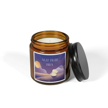 Soy Candle — "Allt Blir Bra" Amber Jar (Calming Lavender & Vanilla)