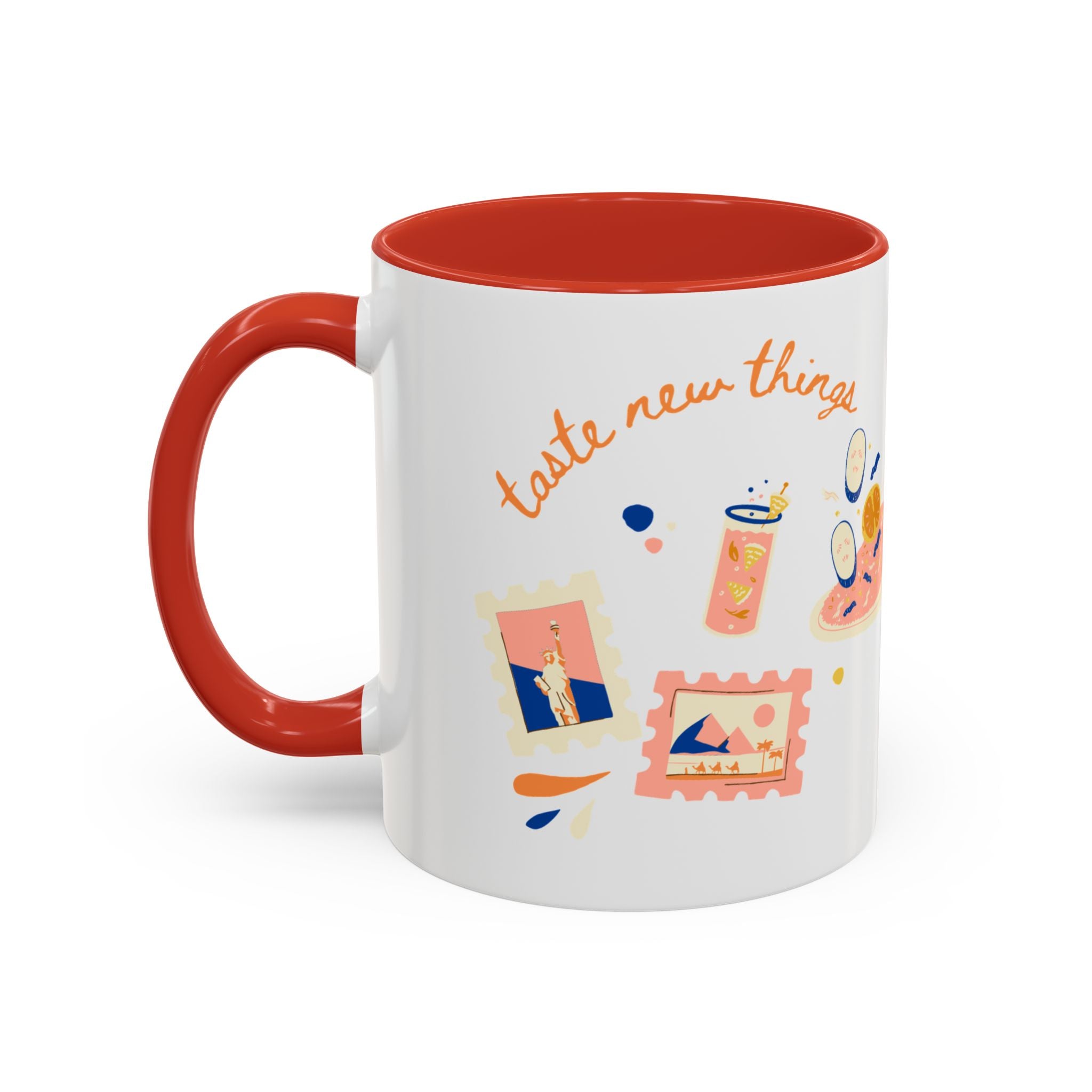 Travel Adventure Coffee Mug — "Discover New Places" Accent Mug (11/15 oz)