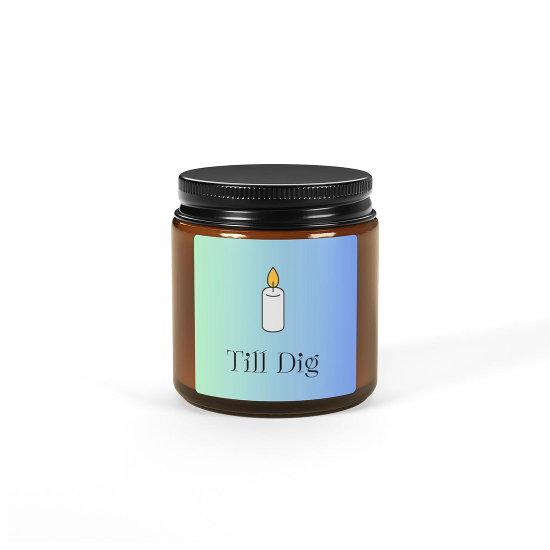 Scented Soy Candle (Multi-Size, Amber Jar)