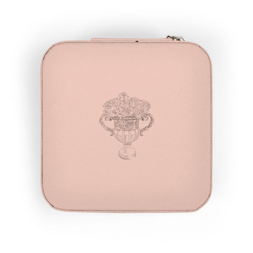 Jewelry Case — Compact Travel Jewelry Organizer (Ring Slots & Compartments)