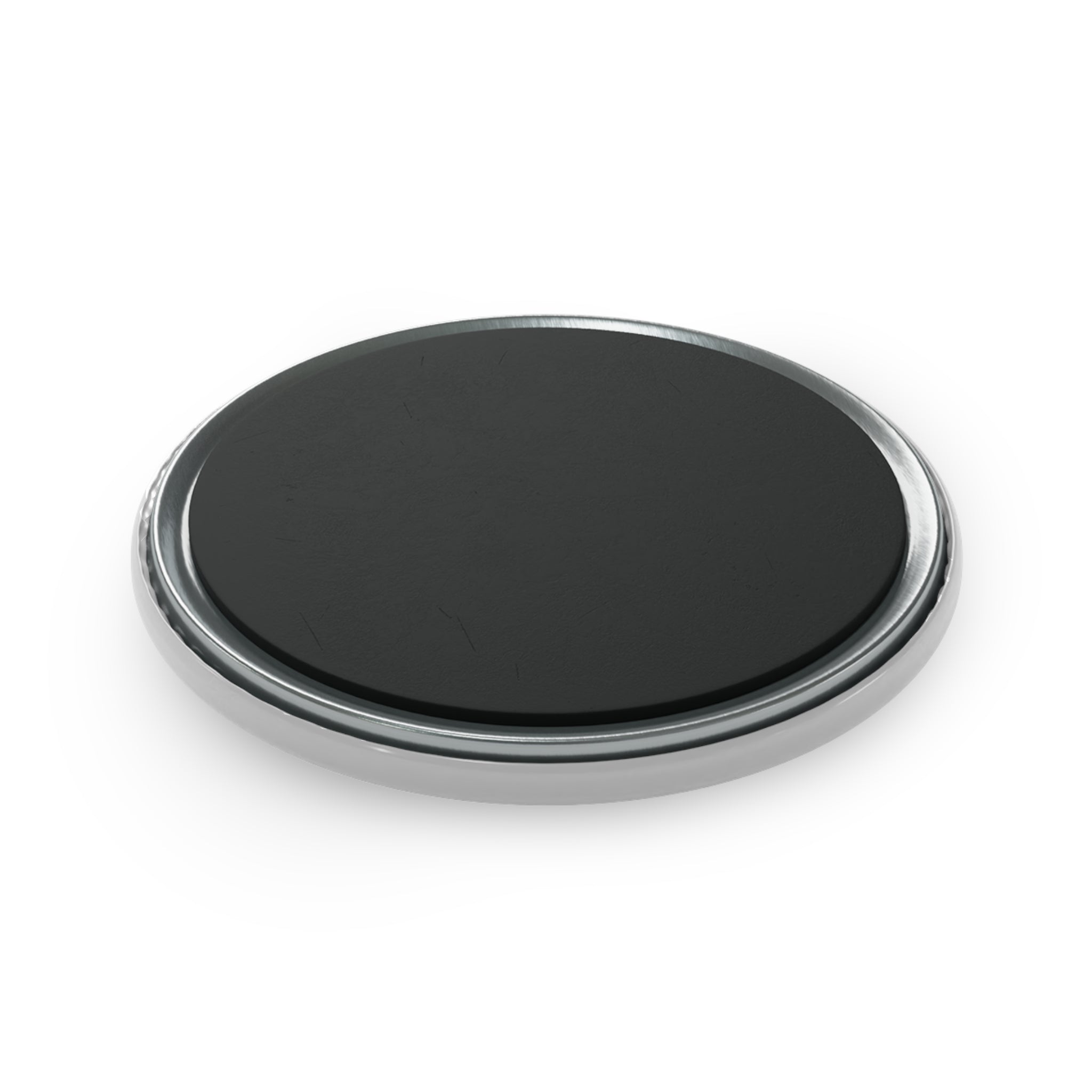 Kaffe Först Round Button Magnet – Retro Coffee First Design