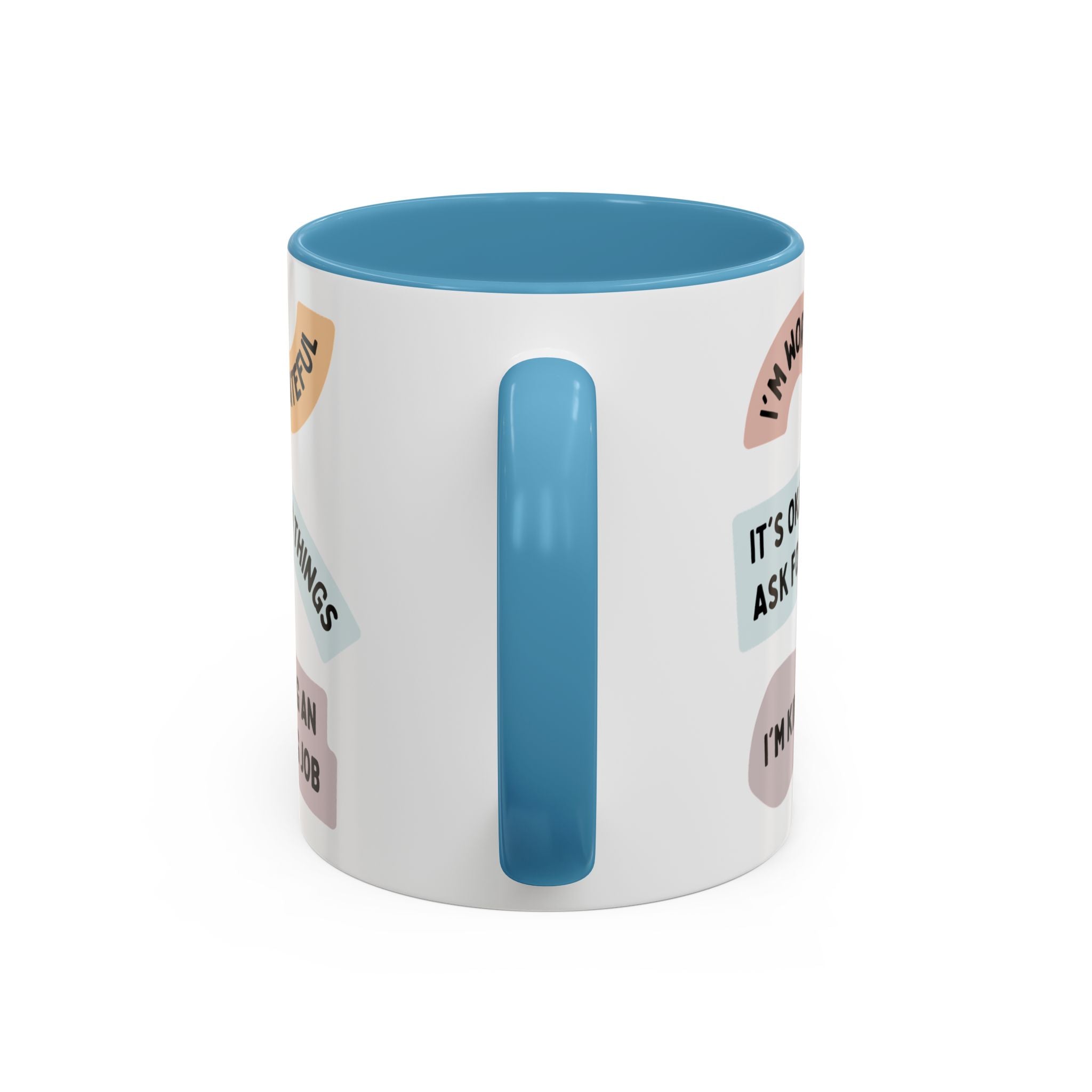 Affirmation Accent Coffee Mug – Positive Quote Inspirational Ceramic Mug (11/15oz)