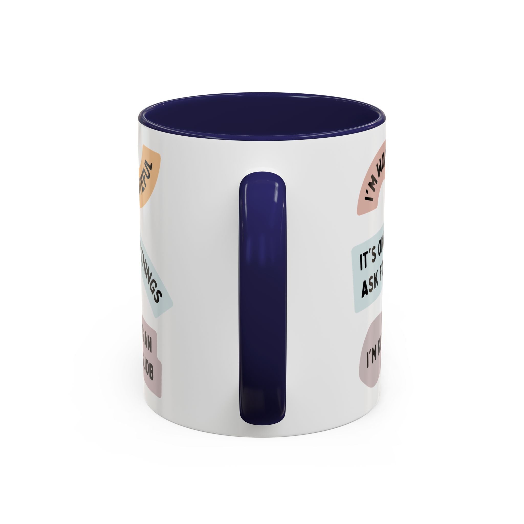Affirmation Accent Coffee Mug – Positive Quote Inspirational Ceramic Mug (11/15oz)