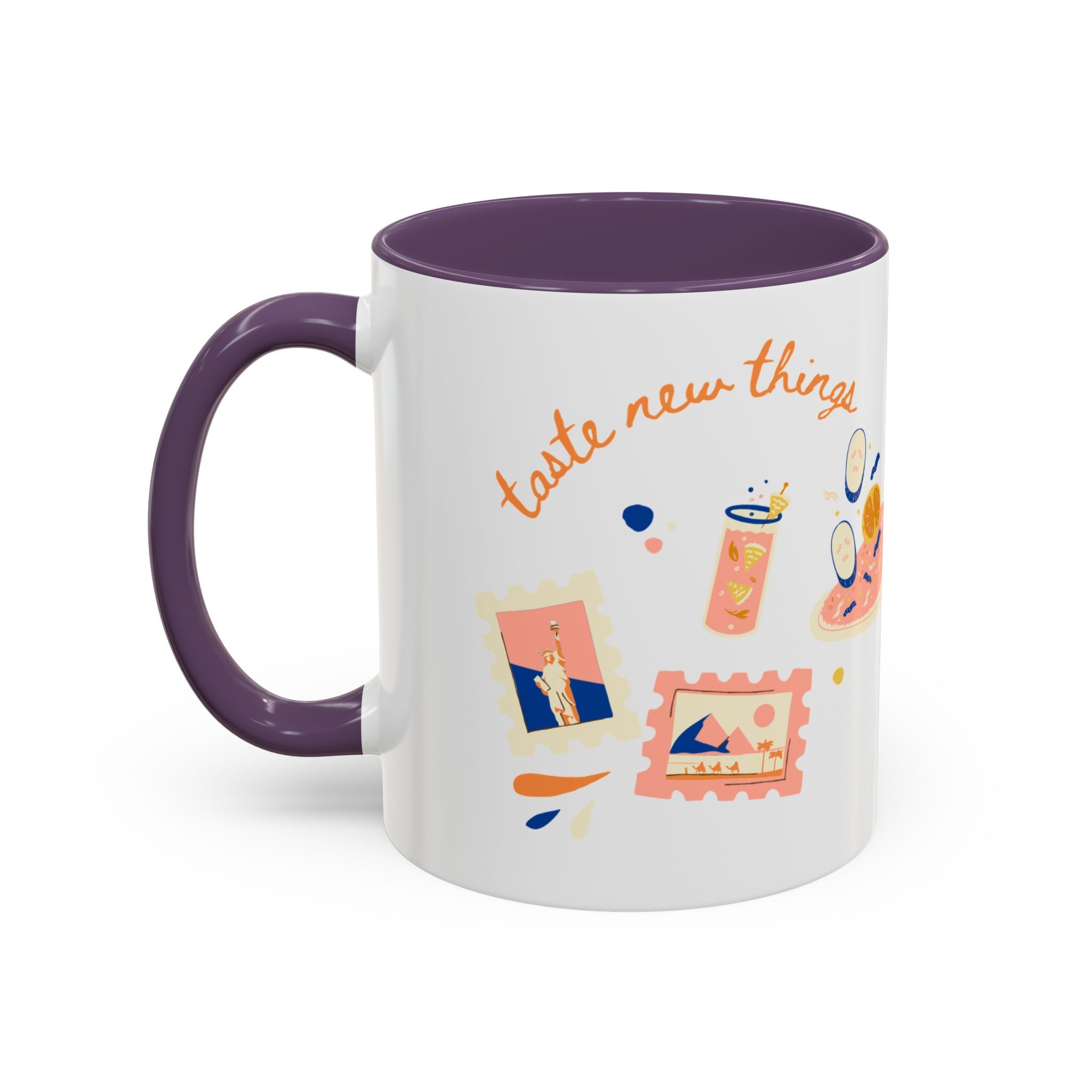 Travel Adventure Coffee Mug — "Discover New Places" Accent Mug (11/15 oz)