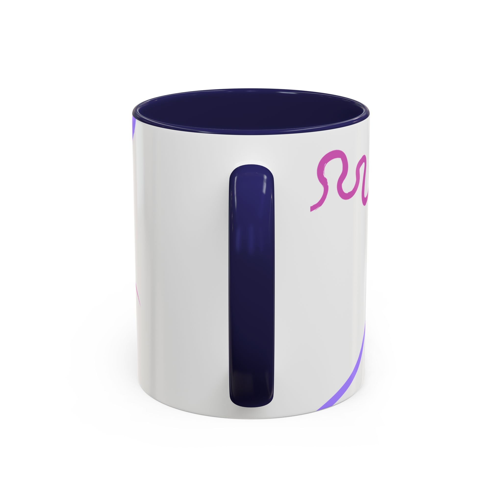 Accent Coffee Mug — 'Living My Best Life' Inspirational Ceramic Mug