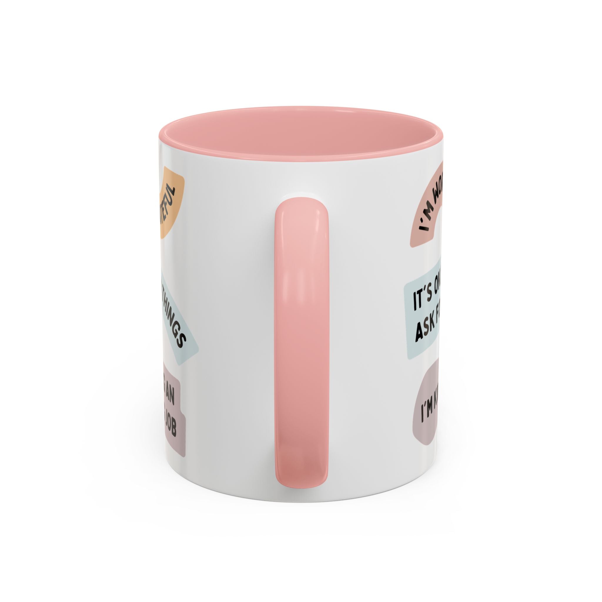 Affirmation Accent Coffee Mug – Positive Quote Inspirational Ceramic Mug (11/15oz)