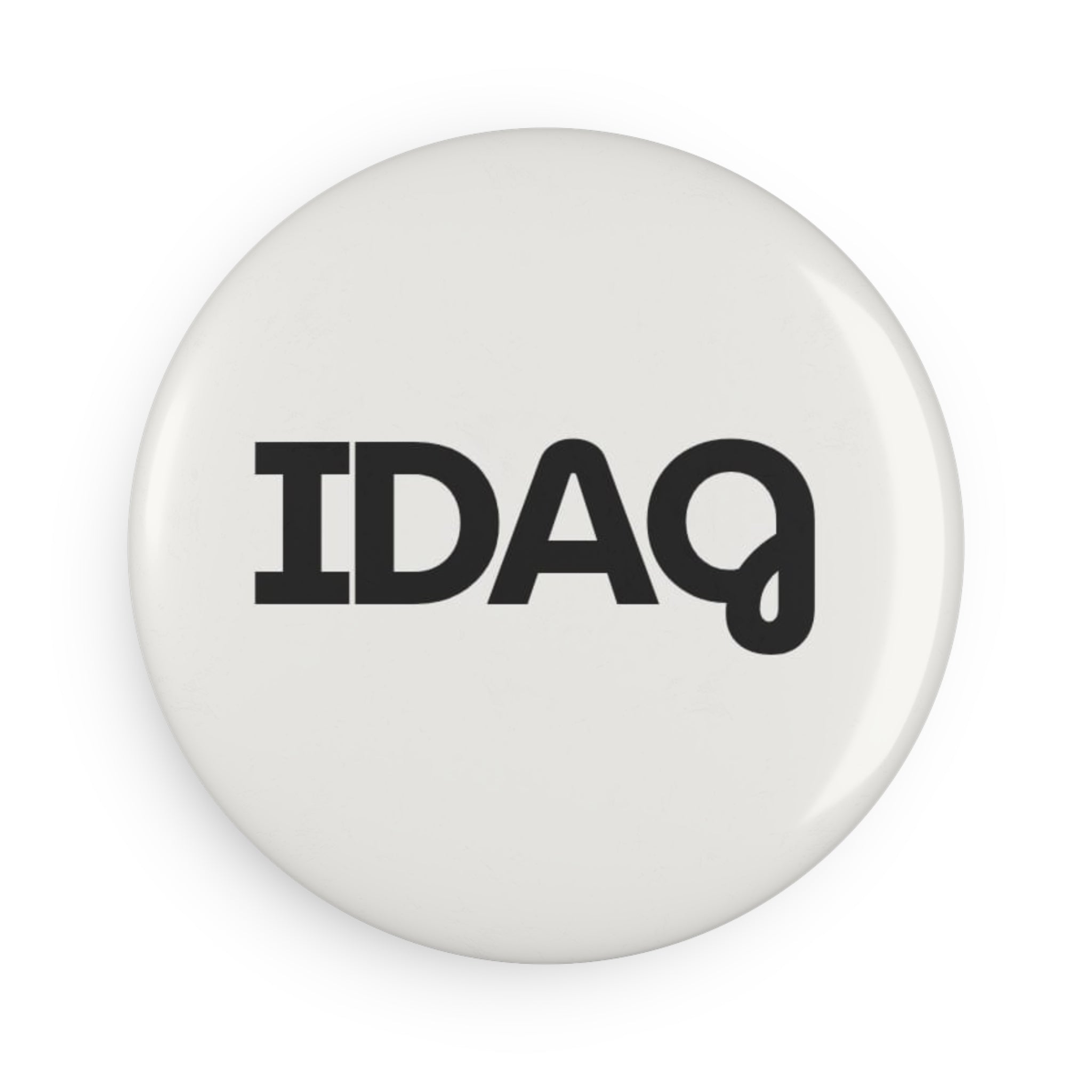 IDA9 Round Button Magnet – Minimalist Typographic Fridge Magnet