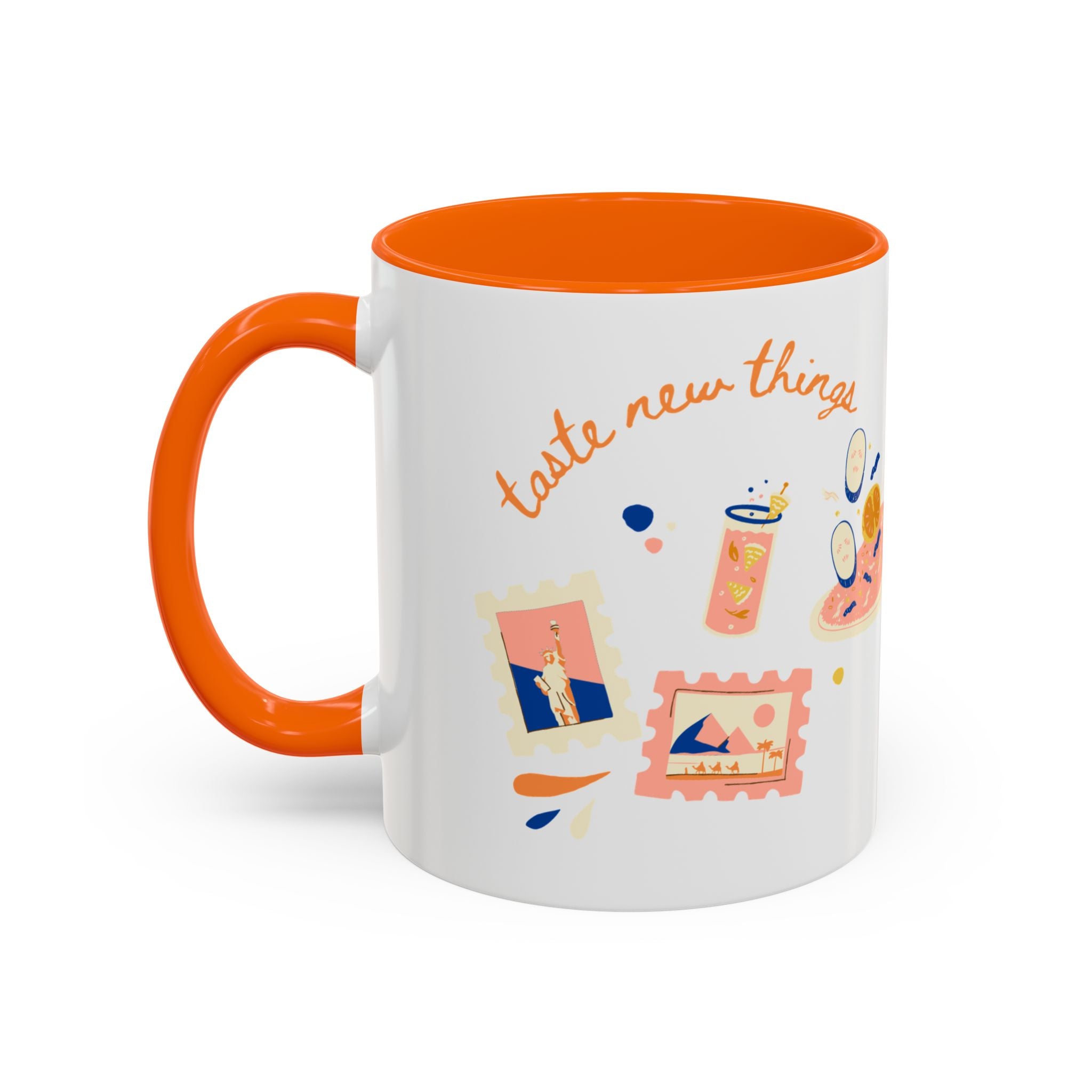 Travel Adventure Coffee Mug — "Discover New Places" Accent Mug (11/15 oz)