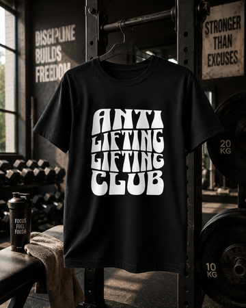 Anti lifting club organic ribbed neck t-shirt