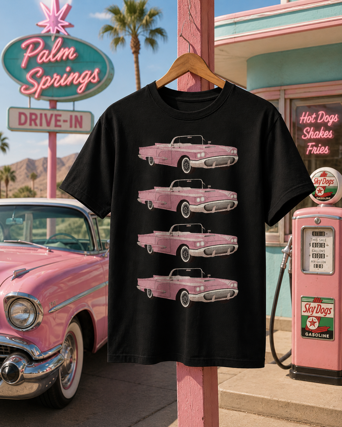 Vintage organic ribbed neck t-shirt