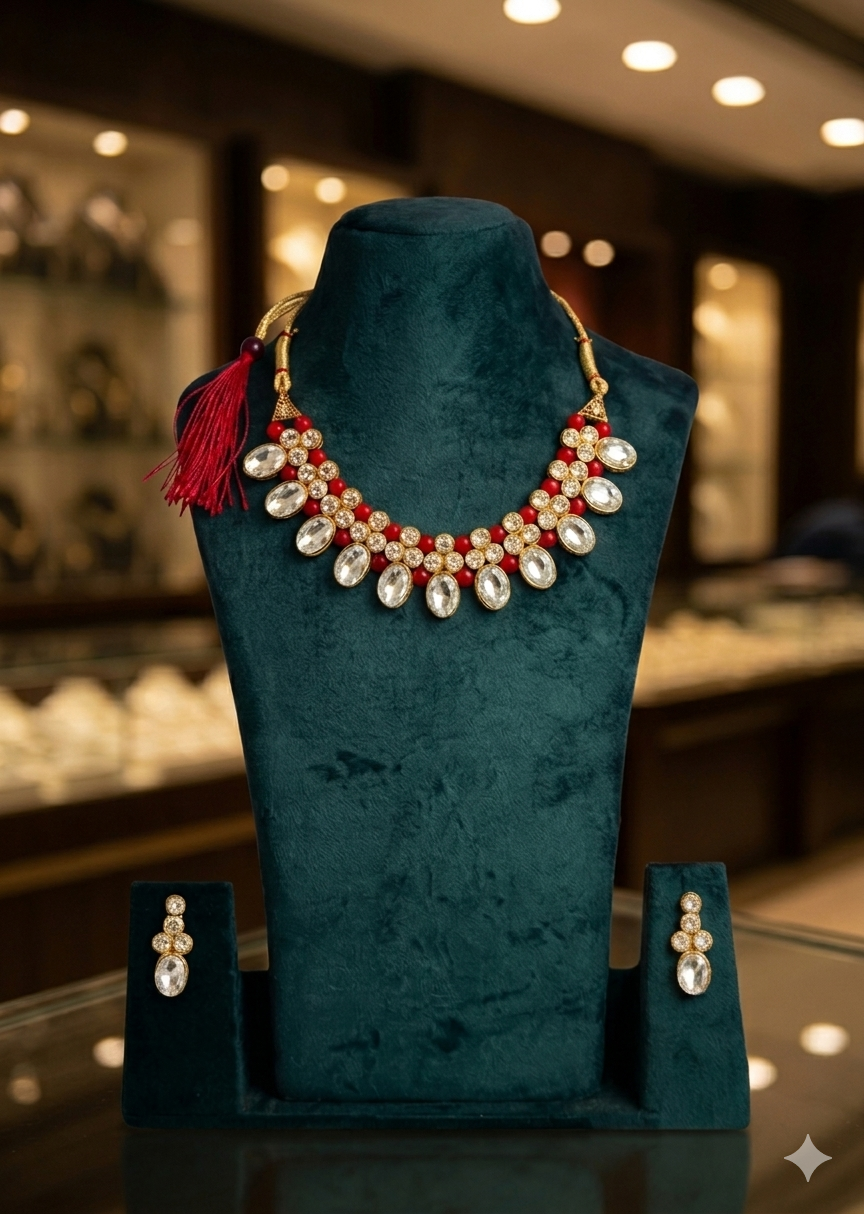 Eternal Grace Bead & Stone Necklace