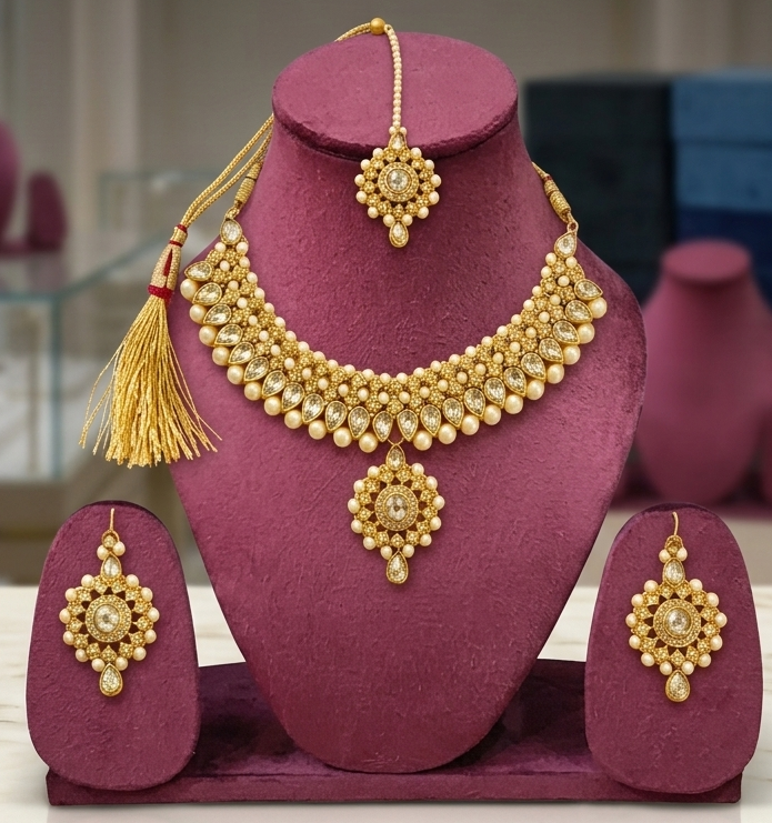 Zestro’s Sovereign Pearl & Kundan Set